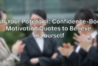 Unleash Your Potential: Confidence-Boosting Motivation Quotes to Believe in Yourself